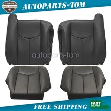 For Chevy Tahoe Suburban 2003-2006 Both Side Leather Seat Cover Graphite Gray