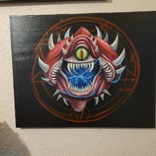 Doom Cacodemon: dipinto acrilico