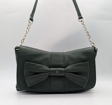 Etienne AIGNER München Pochette Grün Umhängetasche Weiches Echtleder N163