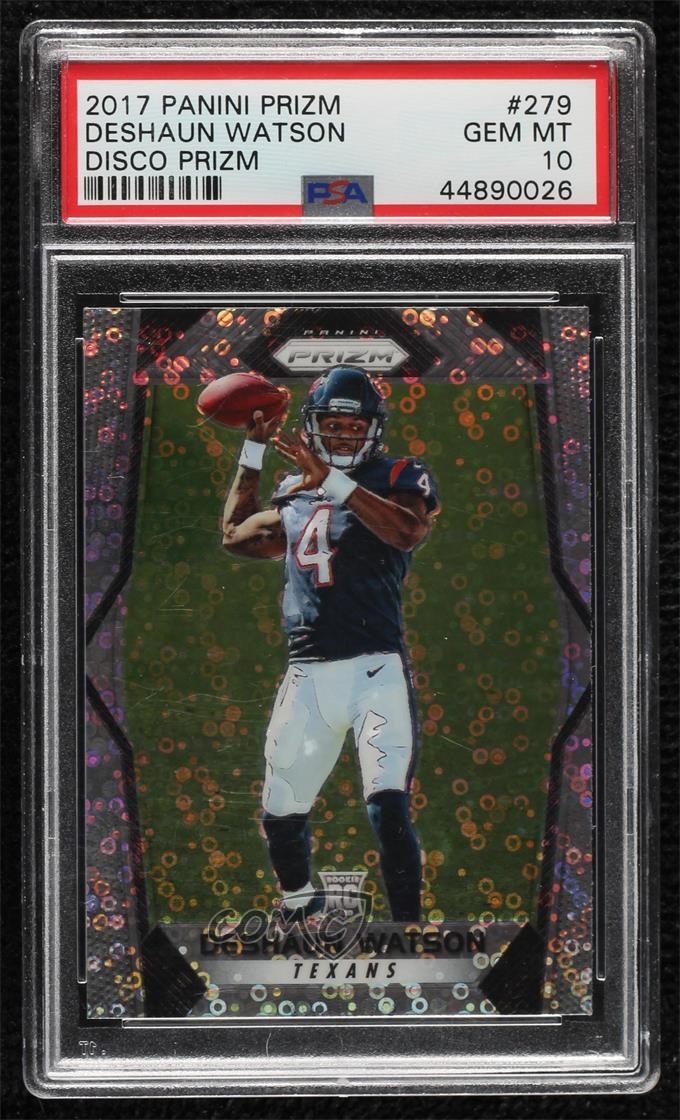 2017 Panini Prizm Rookies Disco Prizm Deshaun Watson #279 PSA 10 GEM MT lz7