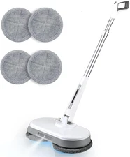 Cordless Electric Mop Spin Dual Rotating Polisher Hardwood Tile Floor Cleaning 