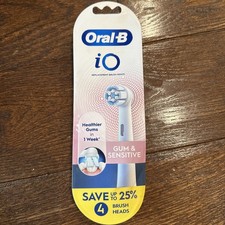 Oral B iO Gum  Sensitive Replacement Brush Heads 4 Count  Brand New  Sealed