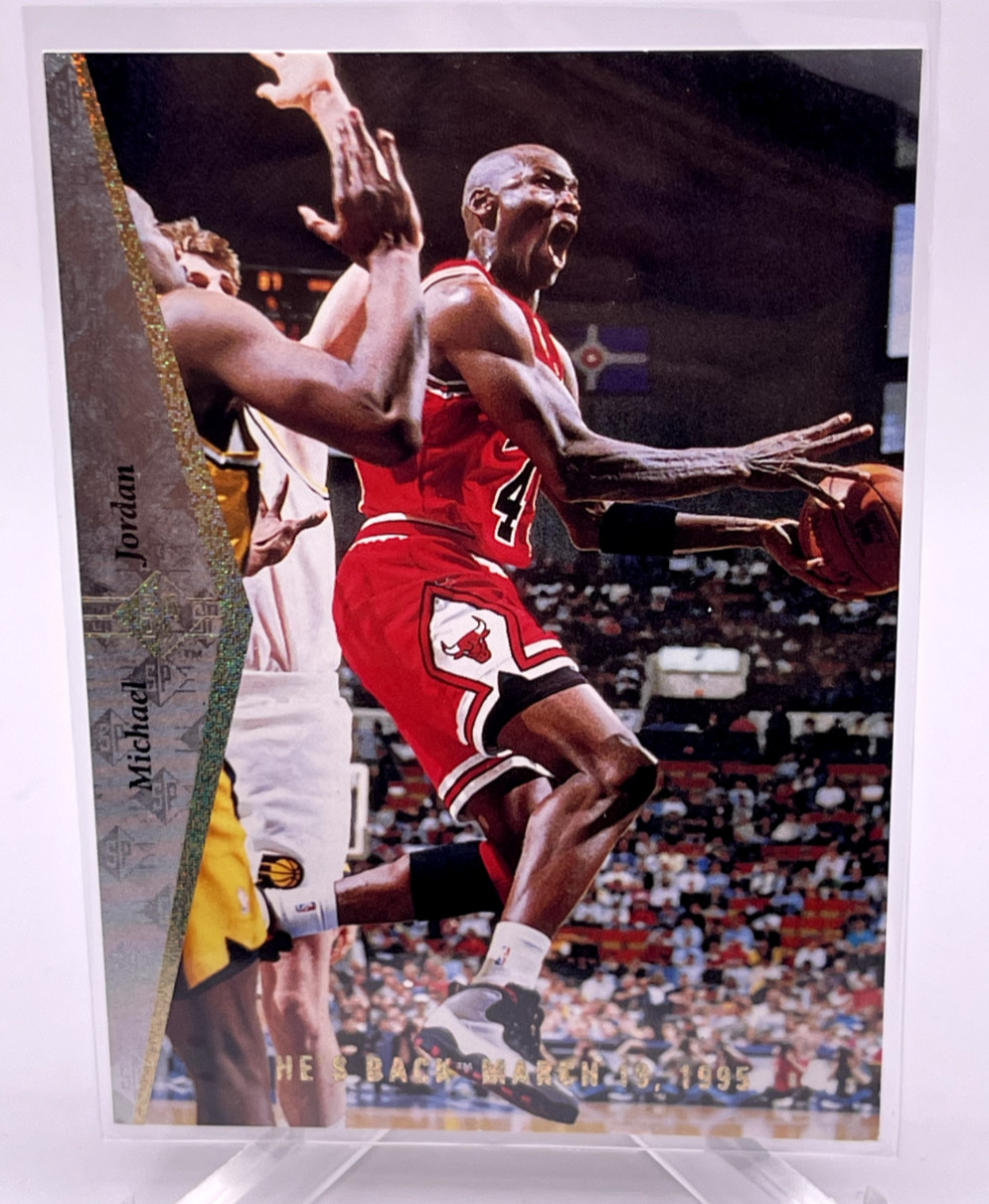 1994-95 Upper Deck SP MICHAEL JORDAN "He's Back" Silver #MJ1 Short Print