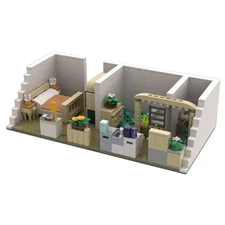 Compatible Bedroom with Bathroom Building Toys Set for Collection 645