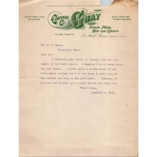 Clarence C. Gray 1913 St. Paul MN Antique Letterhead Billhead SK2