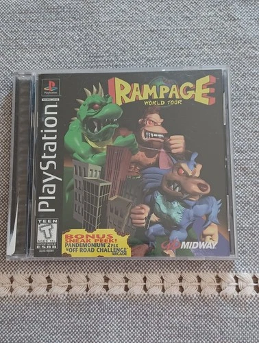 Rampage World Tour PlayStation 1, 1997 Black Disc