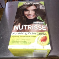 Garnier Nutrisse Nourishing Hair Color Creme, 51 Medium Ash Brown (Cool Tea)