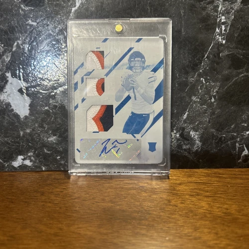 2021 Justin Fields XR RPA 1/1 Printing Plate Rookie Auto Triple Patch