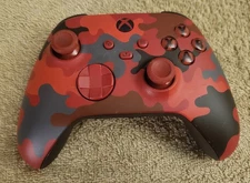 Microsoft Xbox Series X Video Game Controller Red/Black Camo 1914