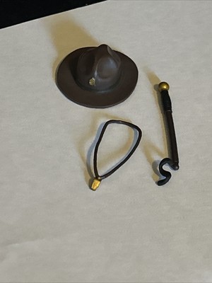 GI Joe Classified Sgt. Slaughter Accessories Whistle Baton Brown Hat GIJoe 53