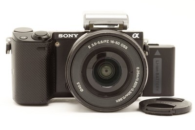 Sony NEX-5T Mirrorless Camera (Black), 16-50mm Lens, & Sony HVL-F7S Flash #51903