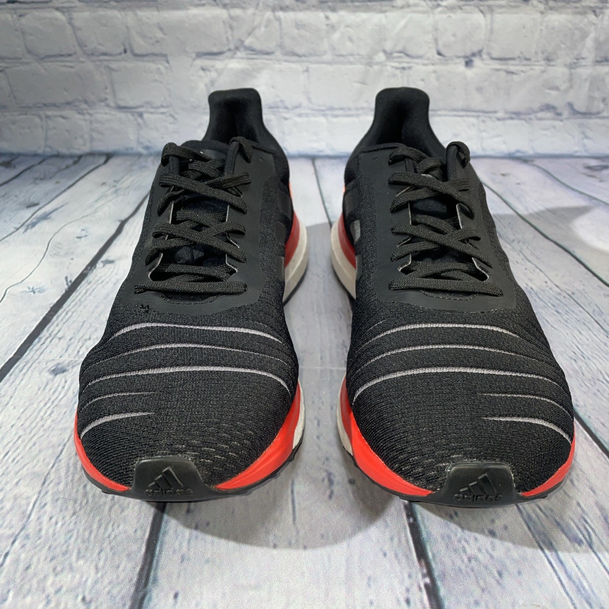 Adidas Solar Drive Boost Running Shoes Black Red AC8134 