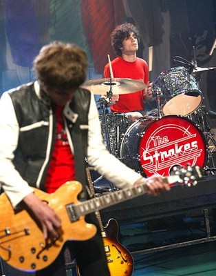 The Strokes with Nick Valensi drummer Fabrezio Moretti Tonight Sho- Old Photo 1