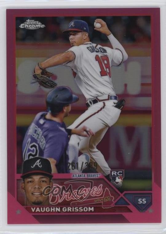 2023 Topps Chrome Magenta Refractor 261/399 Vaughn Grissom #48 0ca0