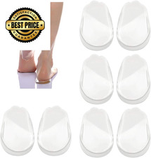 4 Pairs Orthopedic Insoles for Men and Women, Medial  4 Transparent