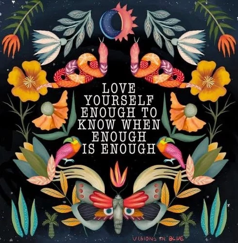 Love Yourself Sticker (2 inch) Enough Is Enough Self Care
