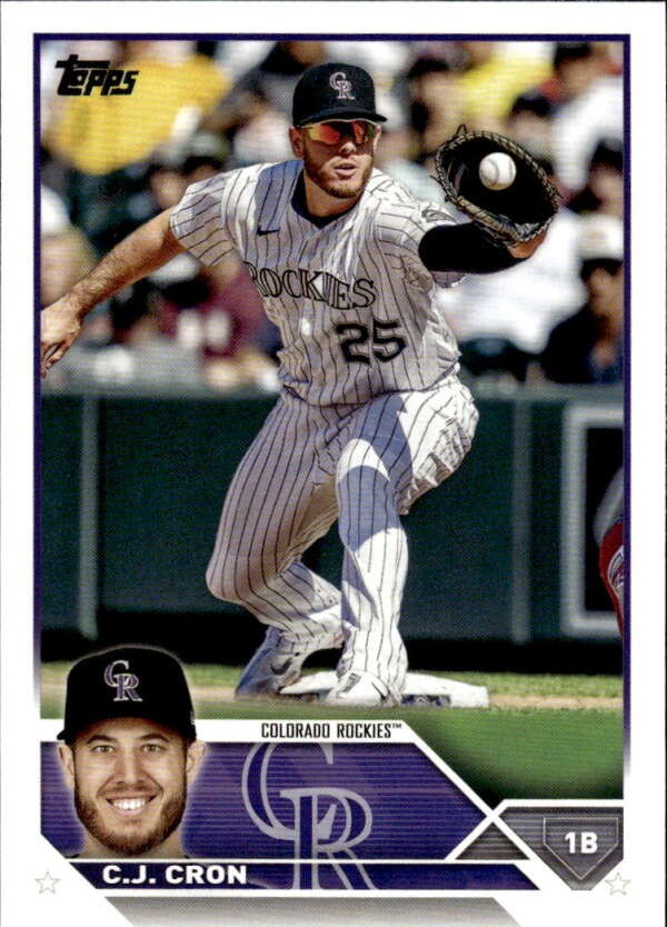 2023 TOPPS #63 C.J. CRON COLORADO ROCKIES BASEBALL
