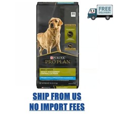 34 lb Purina Pro Plan Adult Large Breed Weight Management Chicken & Rice Formula 1.60 per pound