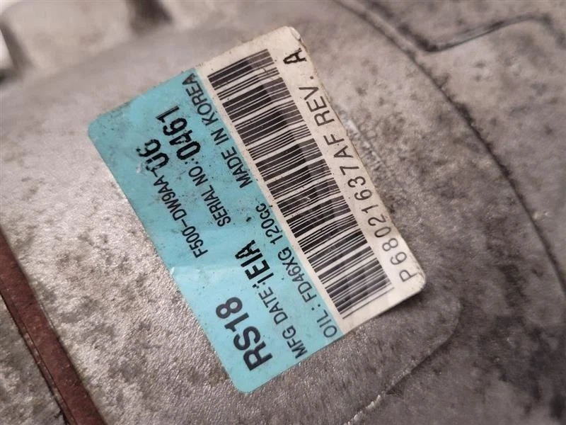 2011-2014 DODGE CHALLENGE AC Compressor 68021637AF 11-14 - Imagem 2 de 4