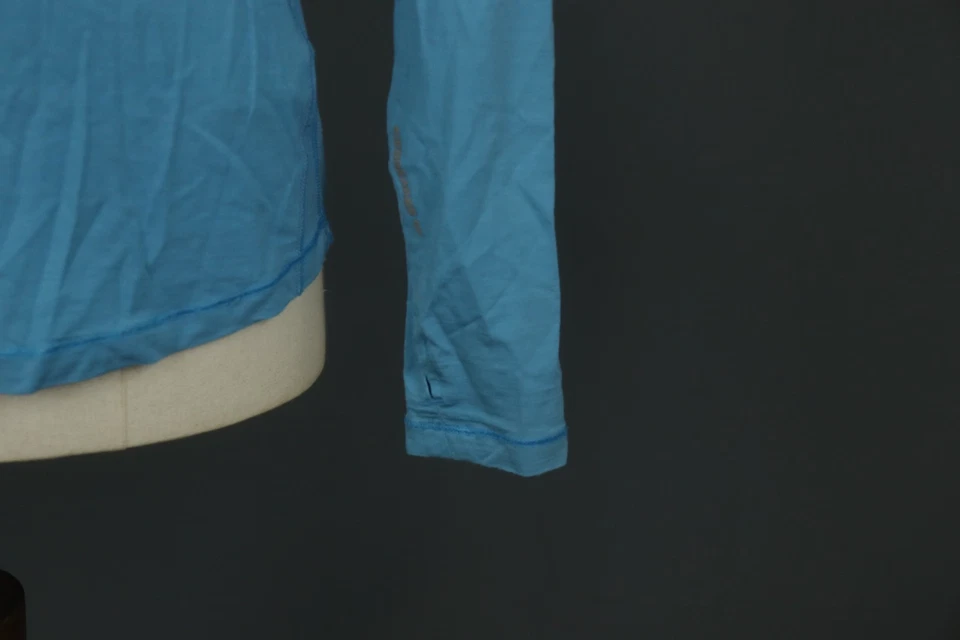 Pullover Icebreaker Azul Lana Informal Manga Larga Cuello Simulado 1/4 Cremallera Talla XL Foto 4 de 4