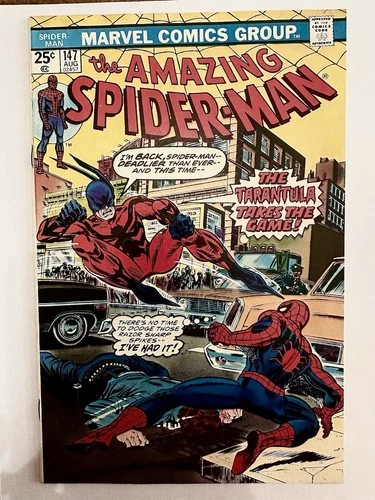 The Amazing Spider-Man #147 Marvel Comics 1975 Tarantula VF/NM MVS Intact.
