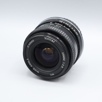 Vivitar 28mm 1:2.8 AUTO WIDE-ANGLE Weitwinkelobjektiv für M42 | EOS - GEPRÜFT