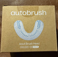 autobrush Adult Brush Head Double-Sided Replacement Head White/Blue