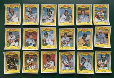 1981 Kellogg's SET BREAK singles, #1-66, legends, stars, Hall of Famers