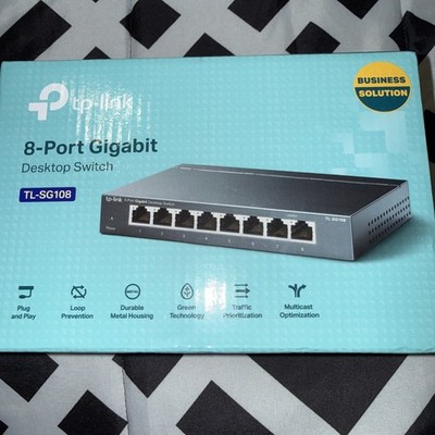 TP-LINK TL-SG108 8-Port Switch 10/100/1000Mbps Switch New in the box 
