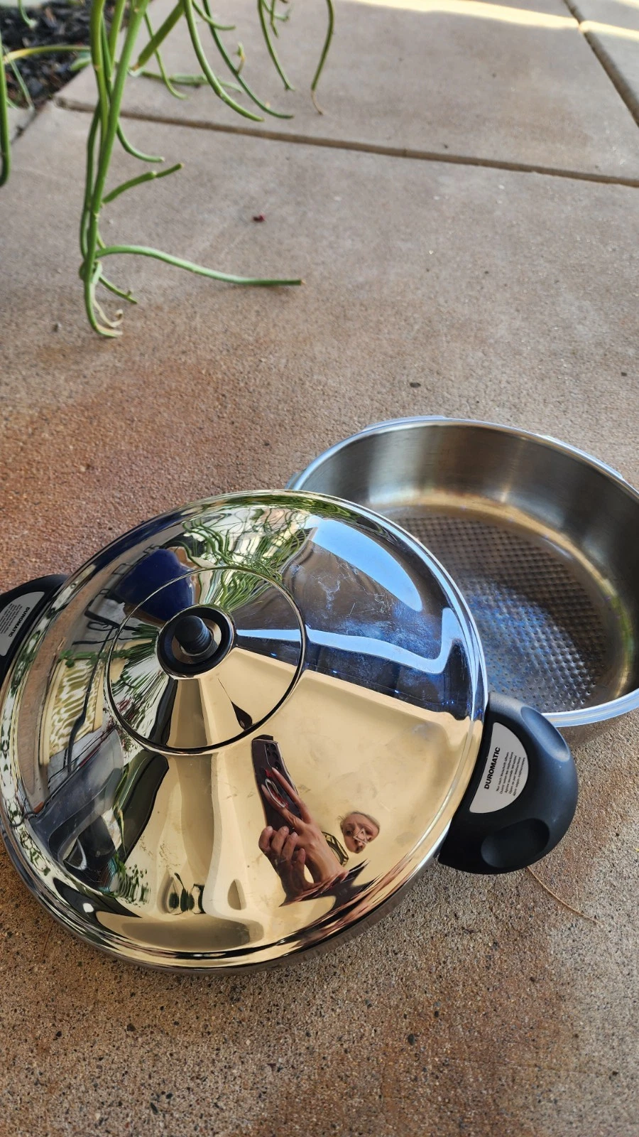 Vintage Kuhn Rikon Duromatic Pressure Cooker No. 3347 2.5L Waffle Bottom
