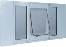Ideal Pet Products Aluminum Sash Window Door, 23" to 28", Chubby Kat 7-1/2  x 10