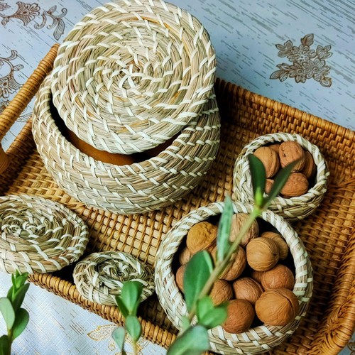 Rechteckiger Rattan-Aufbewahrungskorb, Weiden-Obstk Produktbild-Vorschau 10