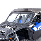Kemimoto Glass Windshield W/ Sliding Vents+ Manual Wipers for Can-Am Maverick X3