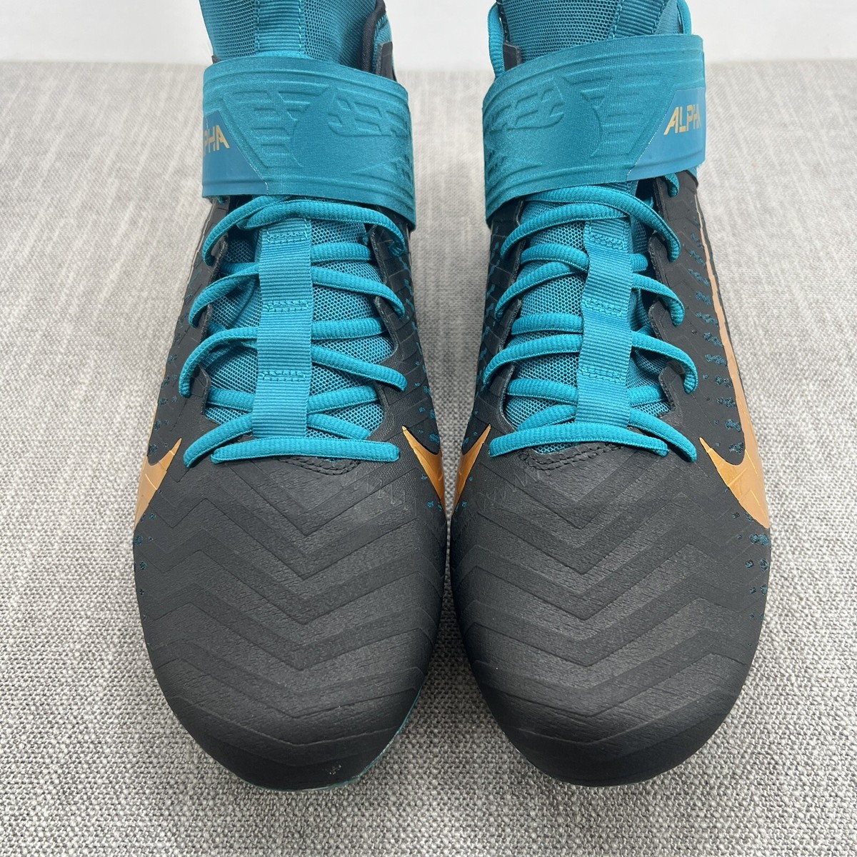 Nike Alpha Menace Pro 2 Mid Football Cleats Black Jaguars  display picture 2