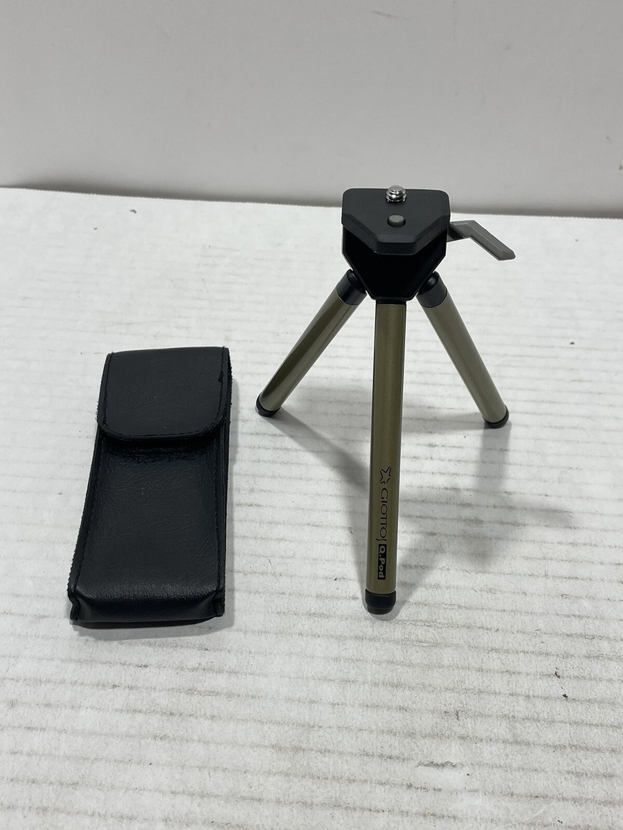 Giottos Q-Pod Expandable 8” Compact Mini Tripod Titanium Finish