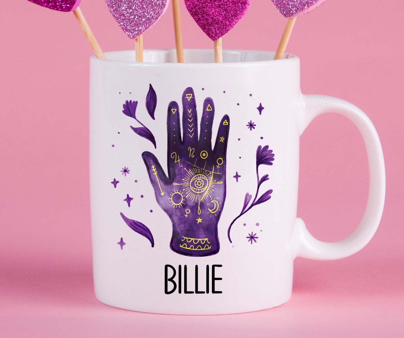 Personalized Palmistry Mug Palmistry Gift Ideas Palmistry Cup Gifts For
