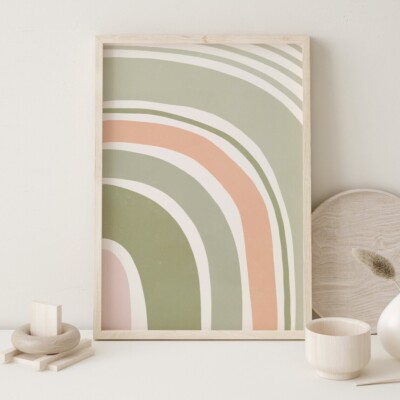 Abstract Rainbow Art 50x70cm Poster Premium Quality