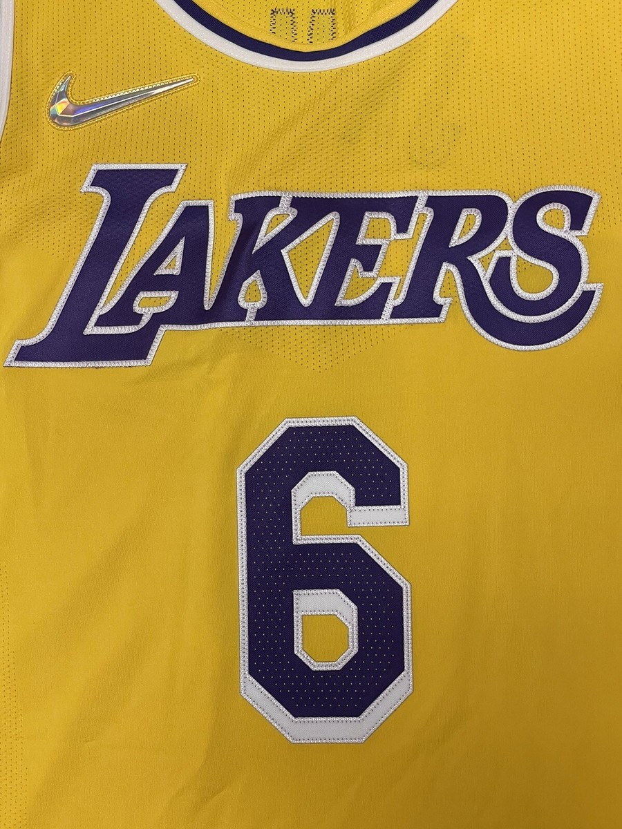 Nike LeBron James #6 Los Angeles Lakers Authentic Jersey