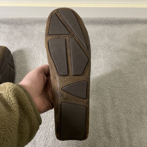 Tommy Bahama Loafers Men's Size 9D Brown Naples Woven Leather Driving Shoes - Picture 12 of 14