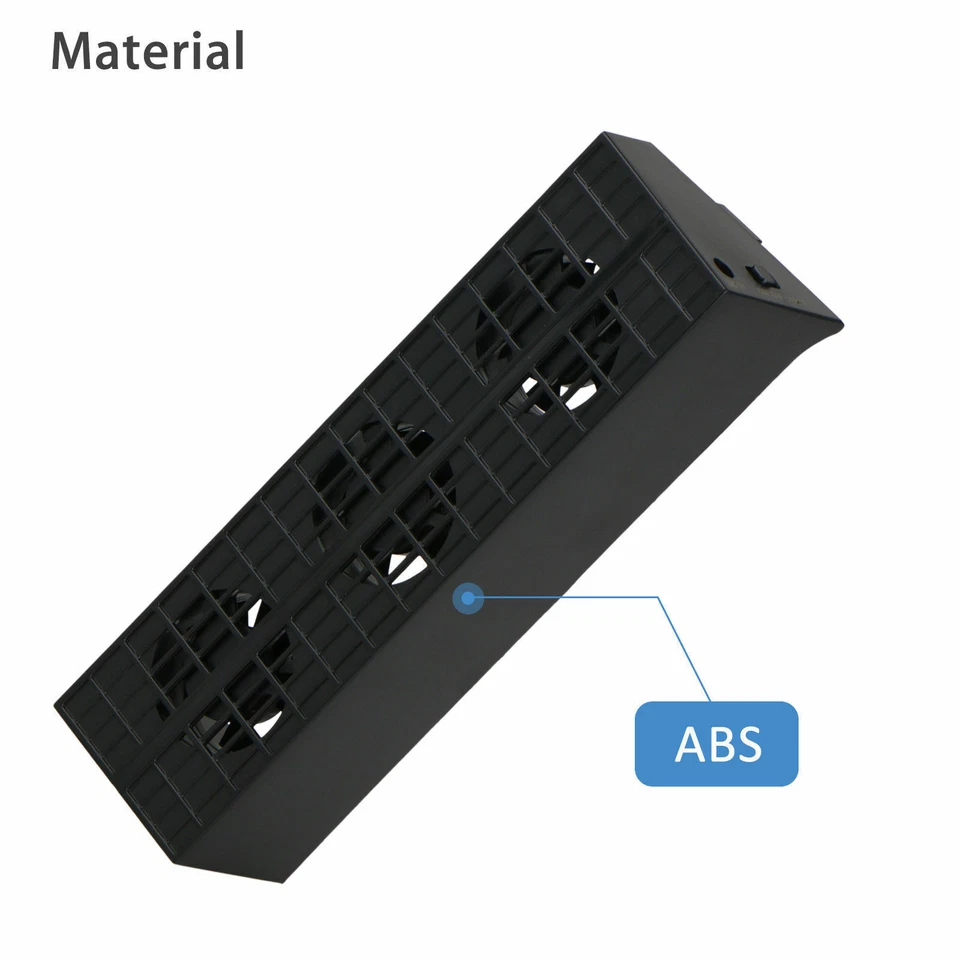3 Fan External Cooling Fan Cooler Temperature Control for Playstation 4 PS4 Slim - Image 4 of 4