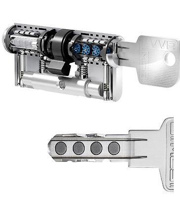 EVVA MCS Magnet-Technologie Schließzylinder Schließanlage Doppelzylinder 