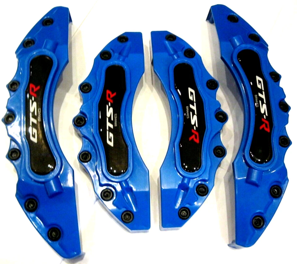 4 PIEZAS Cubiertas Pinza Freno Neumático Delantero Trasero Izquierdo Derecho Afinación Alerón AZUL Nuevo25 Foto 3 de 4