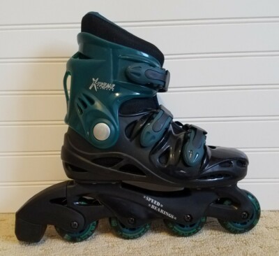  X-Treme Limits In-line Skates/Roller Blades Sz 6 Speed Bearings Rocket 5 Youth