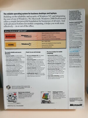 Microsoft Windows 2000 Professional Upgrade Edition _ Retail Microsoft Windows 2000 Professional Upgrade Edition _ Retail