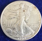 1939 Walking Liberty Half Dollar 50 cent AU