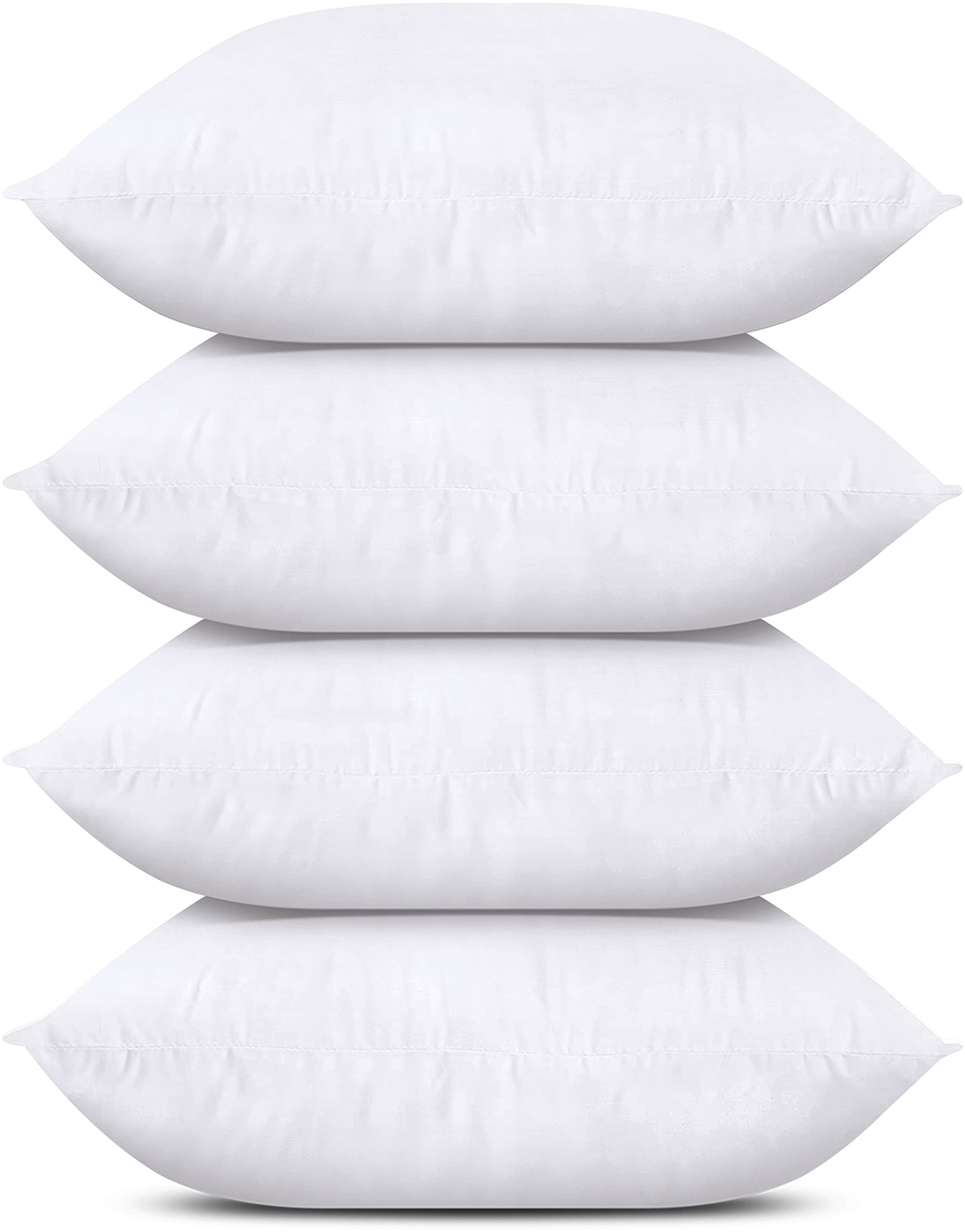 Utopia Bedding 4-Pack White 18x18 Inch Throw Pillows for Sofa Bed Decor