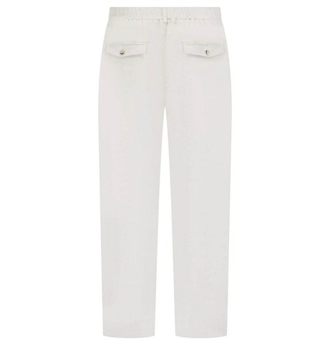 Sseinse Mens Trousers Linen Pantalaccio Tailored Regular Fit Pants in White - Picture 2 of 9