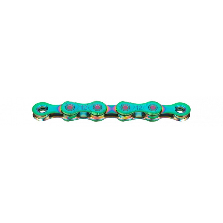 KMC GO WAXED Chain X12 - 12 speed - 126 links - Aurora GREEN