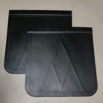 UNITED PACIFIC (2 PACK) Heavy Duty Rubber Mud 24''W x 24''L 3/8''Thick Black 10606B
