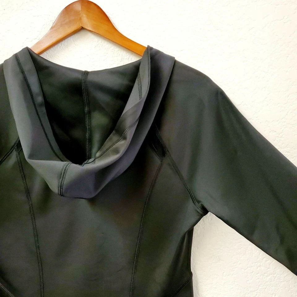 NYDJ City/Sport Fitted Athletic Hoodie Thumb Hole Size M - Image 4 of 4